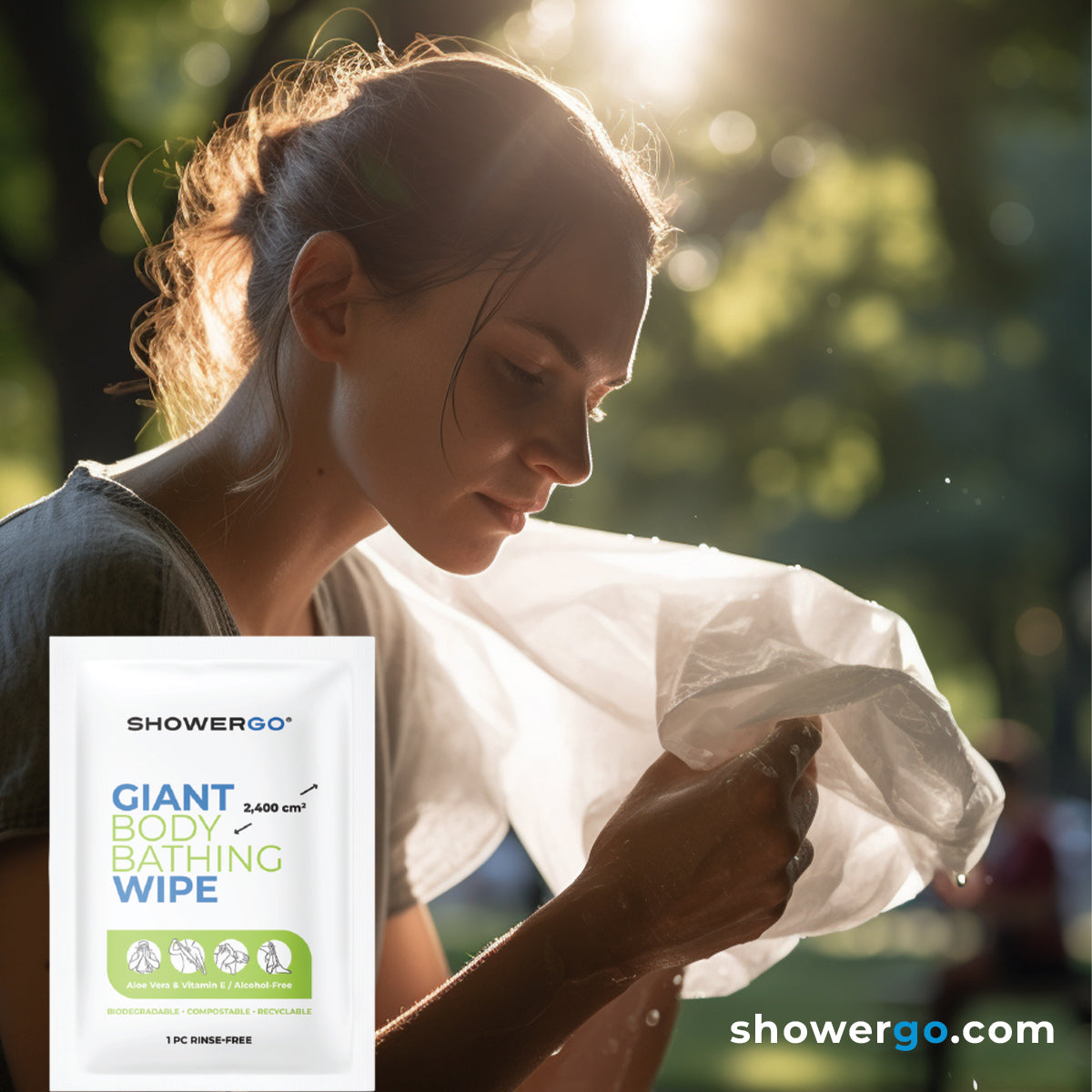 Giant Body Bathing Wipe (1 Piece)- SHOWERGO
