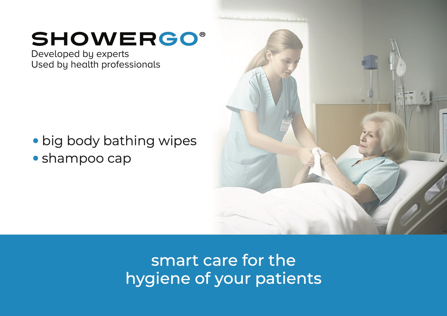 Big Body Bathing Wipes(8 Piece)- SHOWERGO
