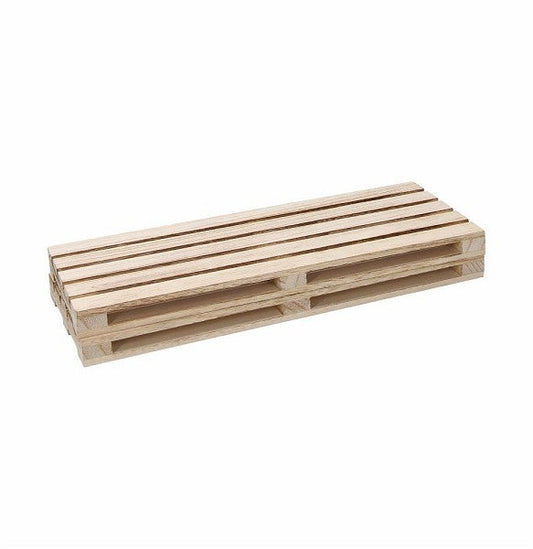 2 Set Of Wooden Display/ Trays 30*12cm Natural Love- Tognana