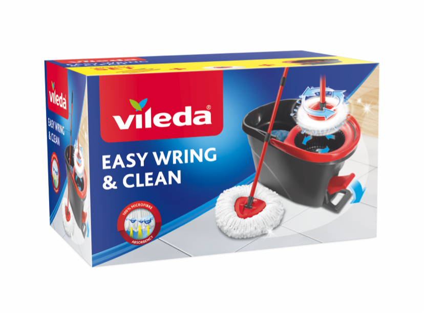 Fattal Online - Buy Vileda Easy Wring and Clean Turbo Microfibre Mop and  Bucket Set in Lebanon