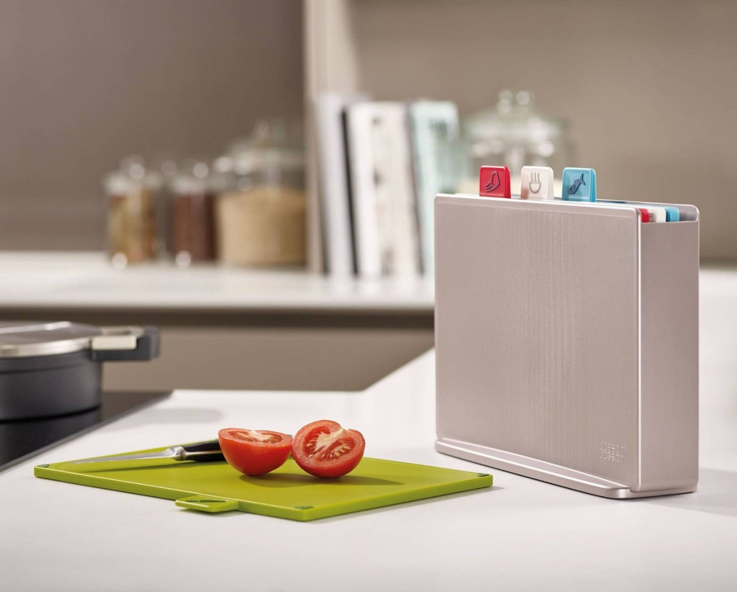 Index™ Chopping Board Set (Silver-coast) Large- Joseph Joseph Jr