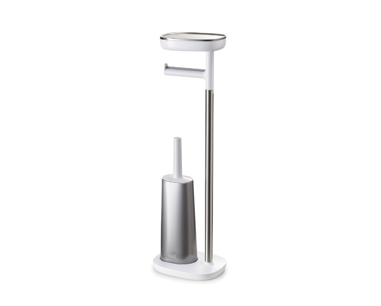 EasyStore™ Plus Toilet Paper Holder with Flex™ Steel Toilet Brush- Joseph Joseph