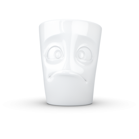 Mug 350ml “Baffled” White- 58Products