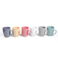 6 Piece Stoneware Color Mugs Set 360 ml