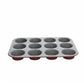 12 Cups Muffin Mold 6cm With Takeaway Cover- Tognana