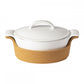 Oval Casserole W/ Cover & Cork Tray 32cm (White) Ensemble- Casafina