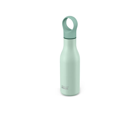 زجاجة ماء من الفولاذ المقاوم للصدأ Loop ™ سعة 500 مل عازلة للحرارة باللون الأخضر- جوزيف جوزيف
