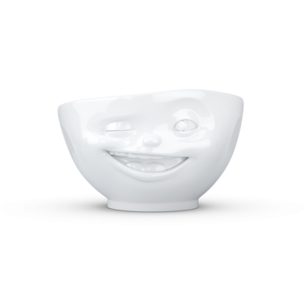 500ml Bowl "Winking" White- 58Products