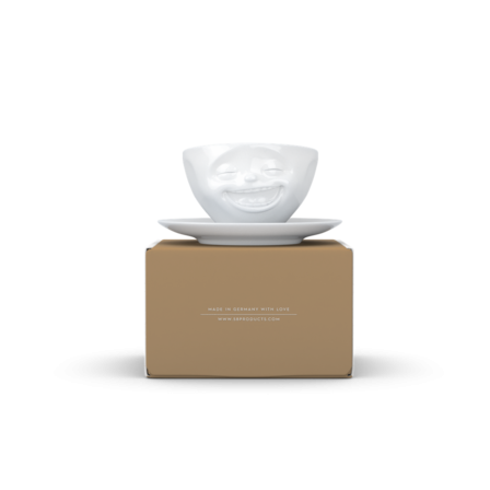 Coffee Cup 200ml “Laughing” White- 58Products
