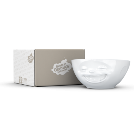 350ml Bowl "Laughing", White- 58Products