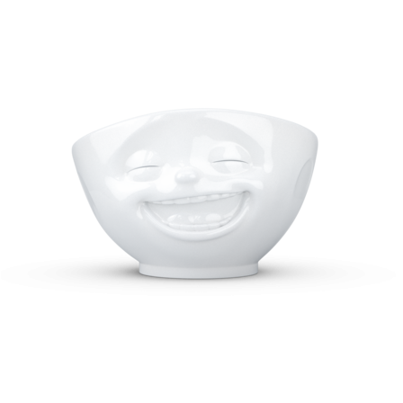 1000ml XL bowl "Laughing" White- 58Products